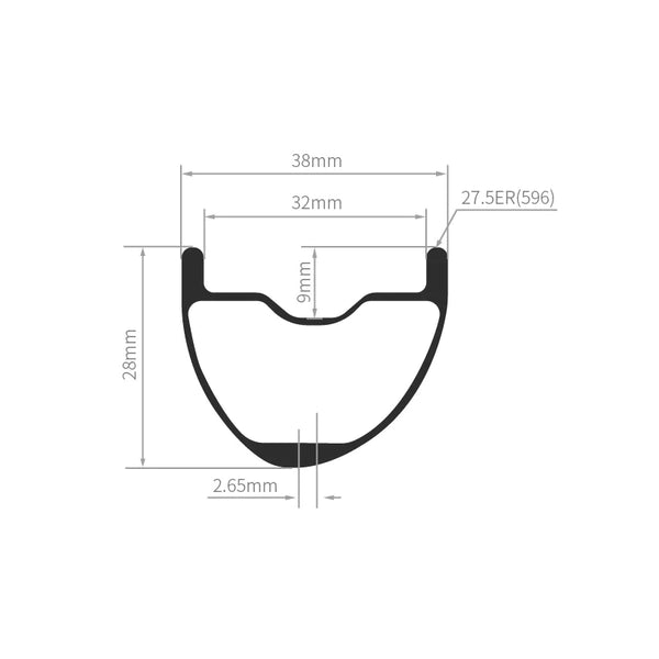 27.5er MT 7 ED PRO Hookless/Tubeless Ready
